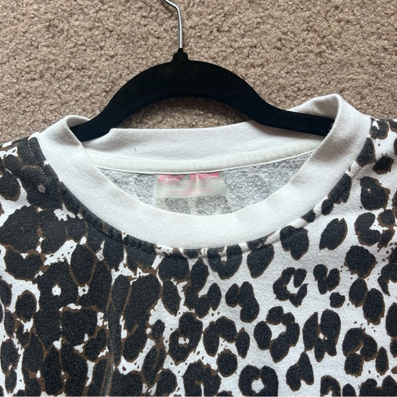 Betsy Johnson Cheetah Print Sweatshirt-L - Picture 3 of 5